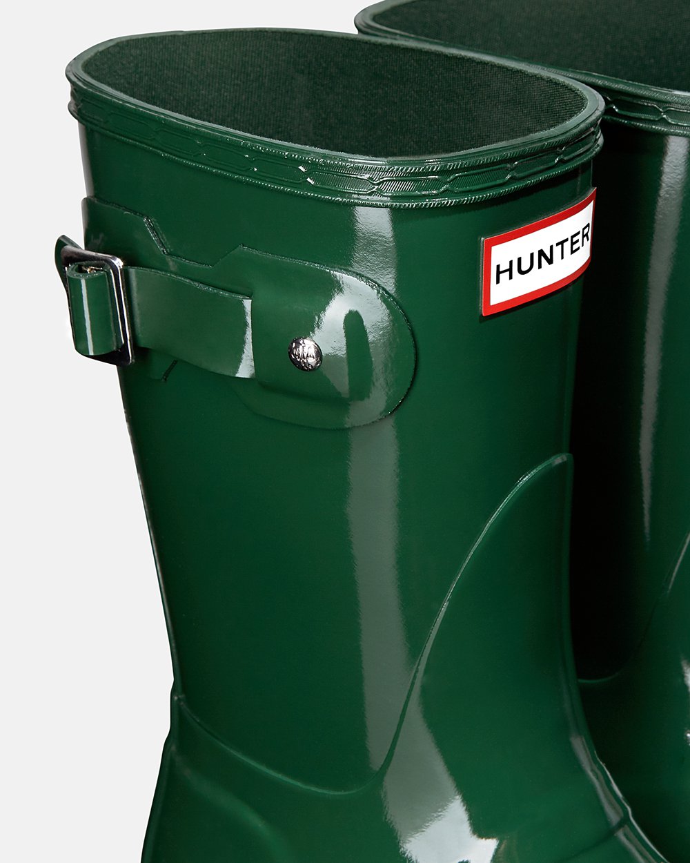 Galochas Curtas Hunter Feminina Verdes - Original Gloss - 64OLDWTMG